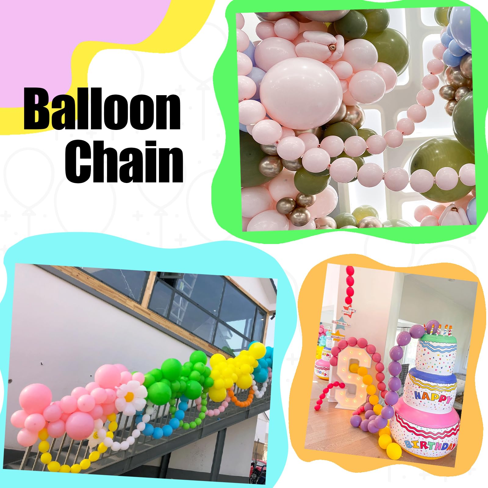 JINUPHION setup for balloon walls and arches in festive venues