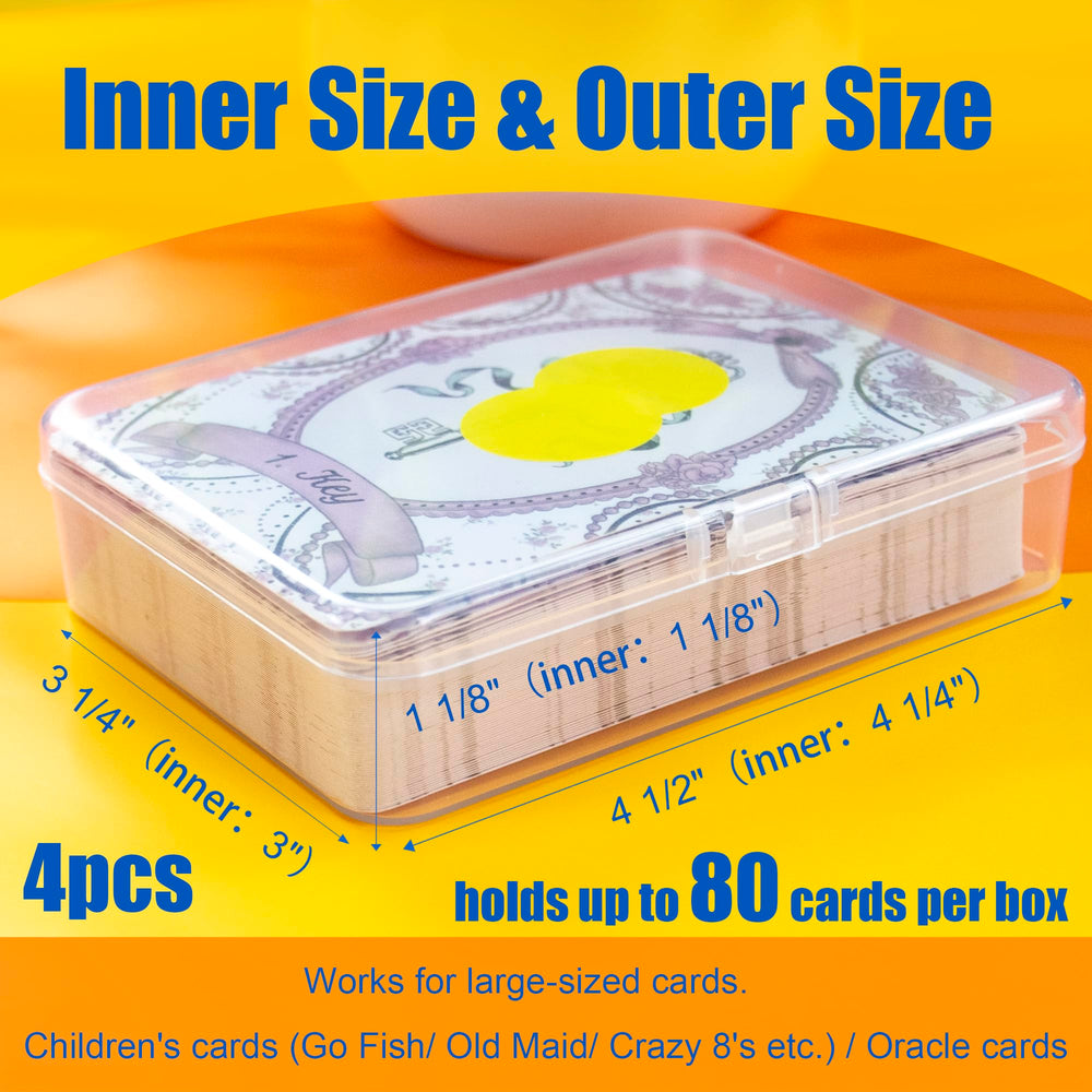 JINUPHION large clear card case top view for easy card organization
