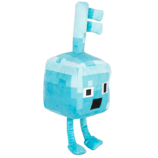 JINX Minecraft Dungeons Happy Explorer Diamond Key Golem plush, soft cuddle toy for playtime.