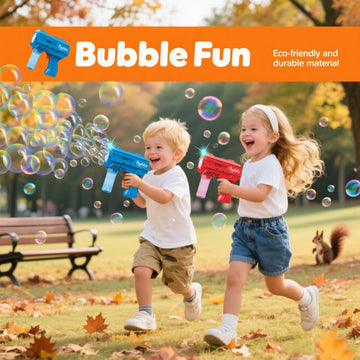 JinXinYao automatic 10-hole bubble gun delivering many bubbles
