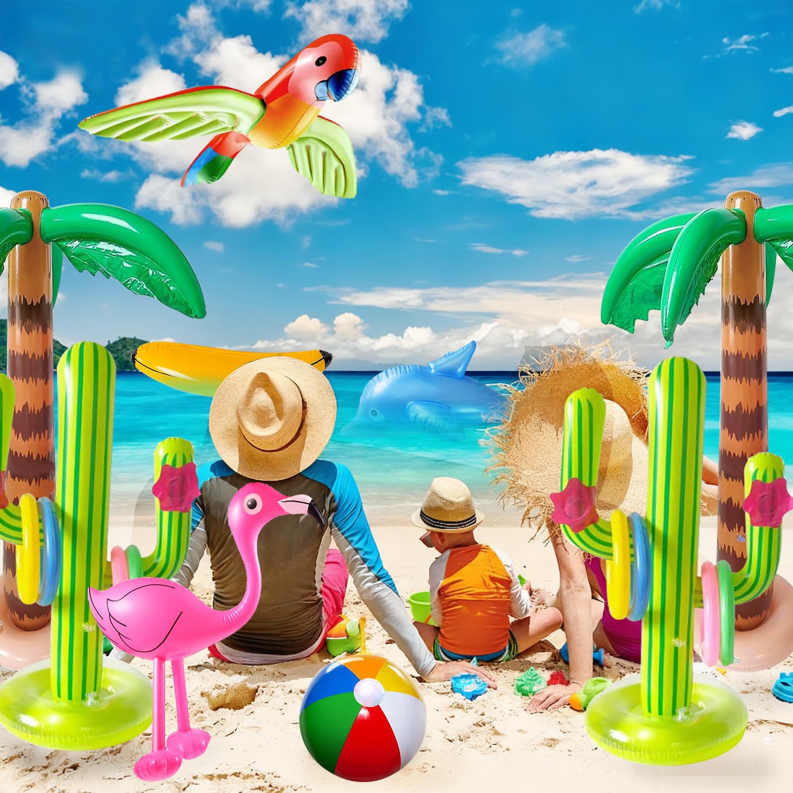 JipeXter inflatable banana creates a whimsical tropical prop