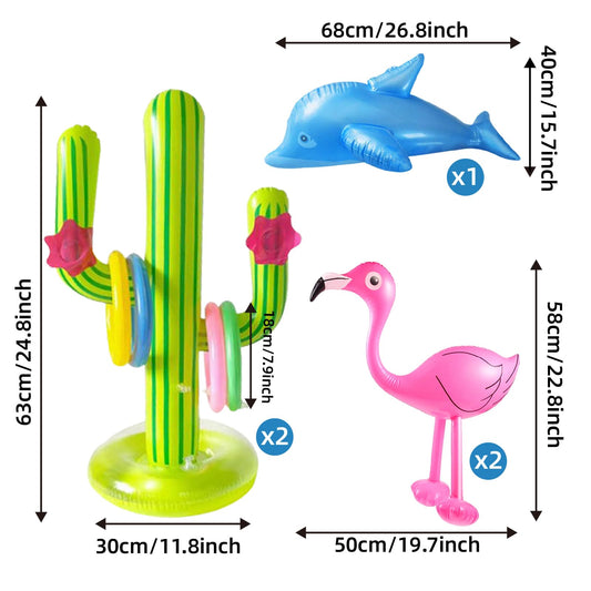 JipeXter pink flamingo inflatable adds playful luau vibe