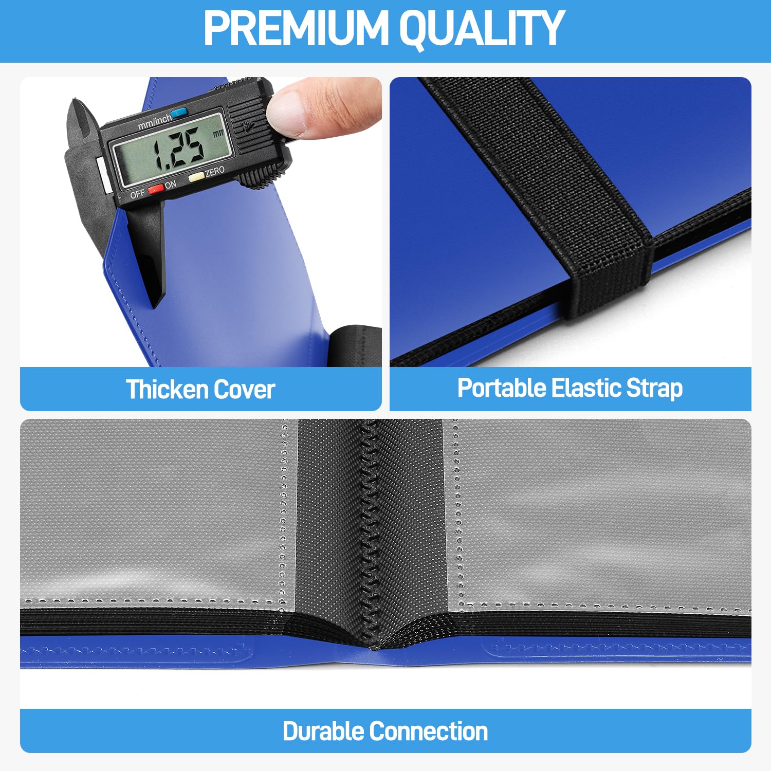 JIQEZNL 160 pockets capacity emphasizes ample space for card collections.