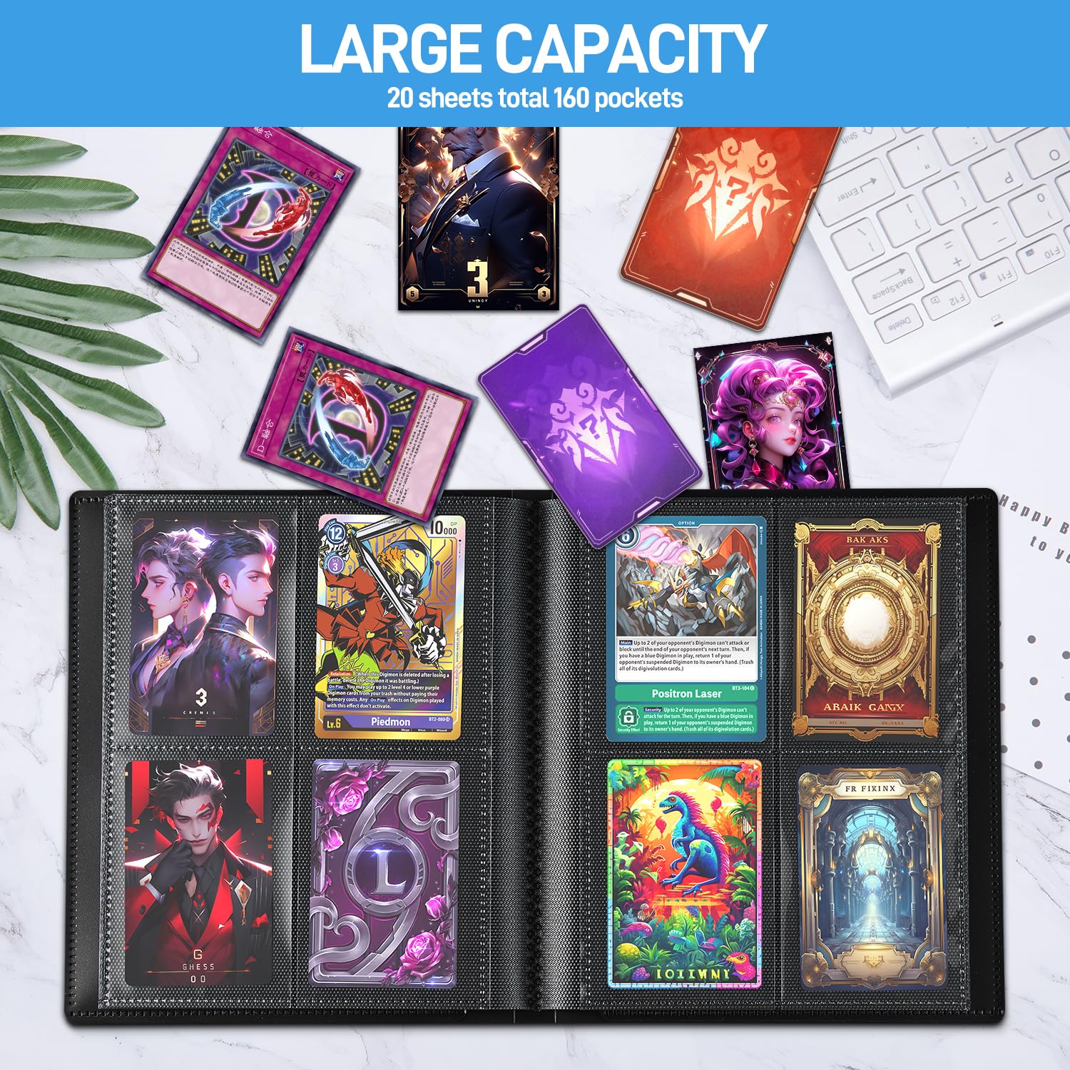 JIQEZNL Side-loading design prevents cards from falling during handling.