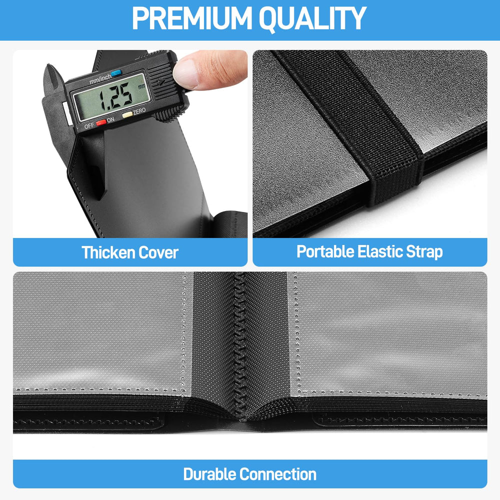 JIQEZNL Card Binder back cover highlights sturdy construction and portability.
