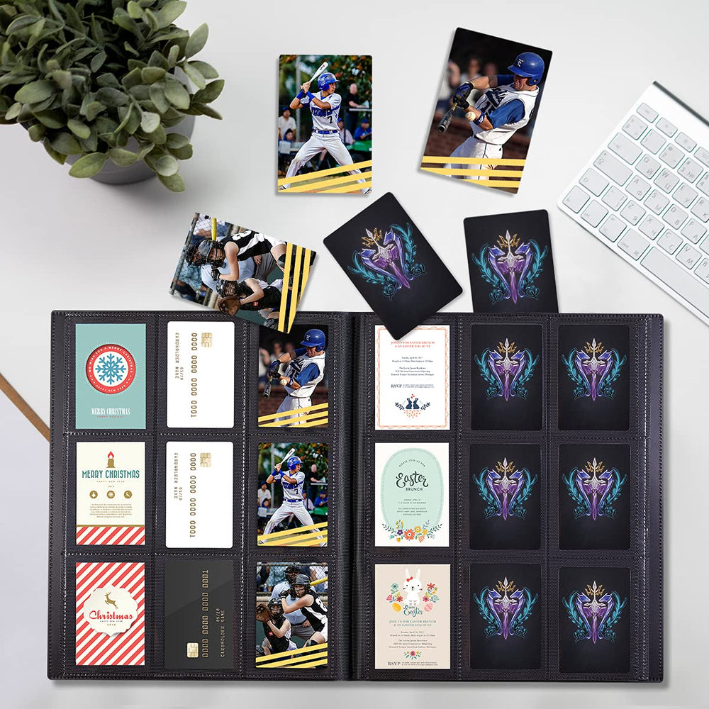 JIQEZNL card binder book like design combines style with portability