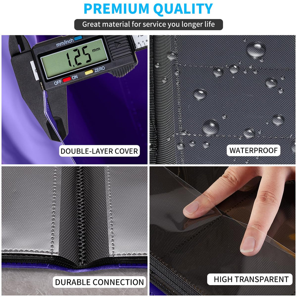 Elastic band keeps binder closed for quick, safe access.