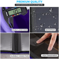 Elastic band keeps binder closed for quick, safe access.
