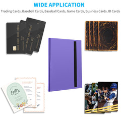 Binder opened flat for easy viewing of your collection.
