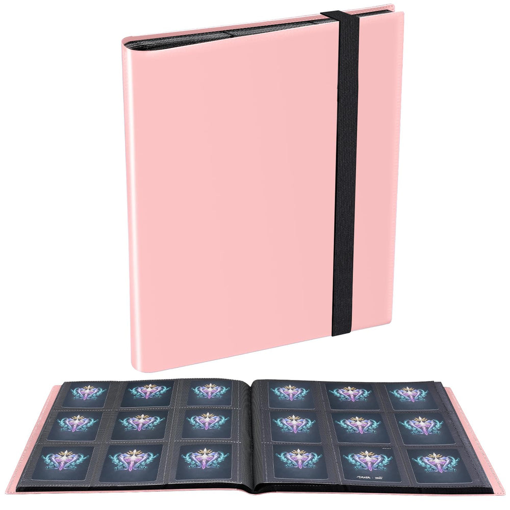 JIQEZNL Card Binder pink front cover protects your collection while staying stylish.