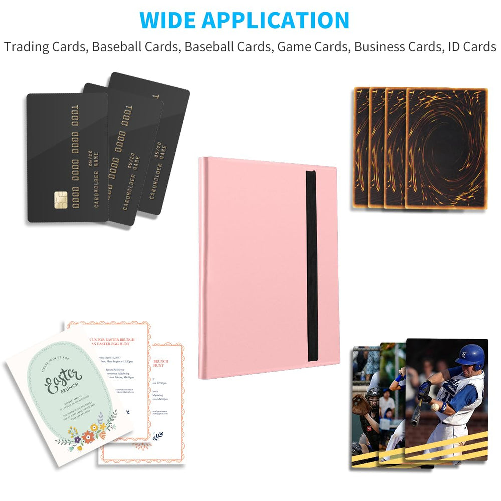 JIQEZNL Card Binder side-loading design keeps cards secure even upside down.