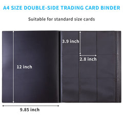 JIQEZNL card binder thick covers and elastic strap for on the go use