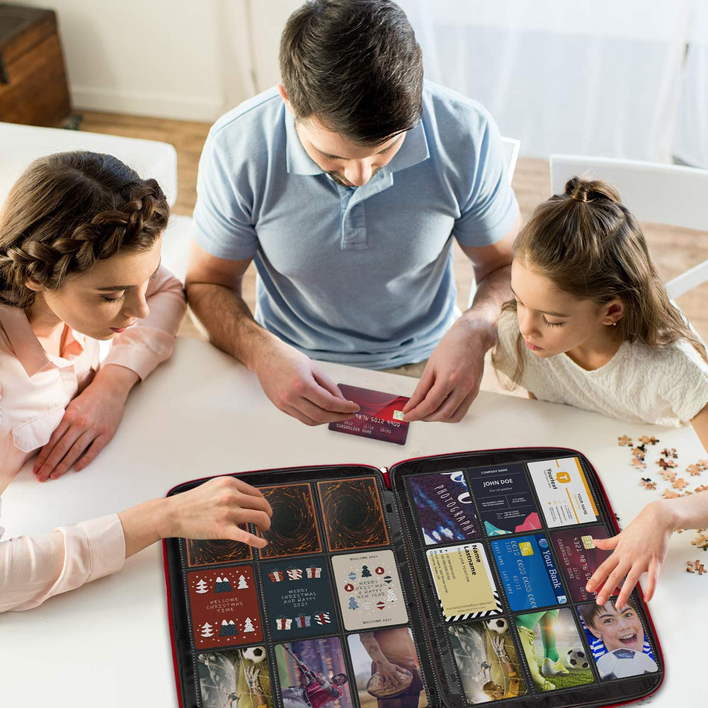JIQEZNL versatile organizer for Pokemon, Yu-Gi-Oh and sports cards