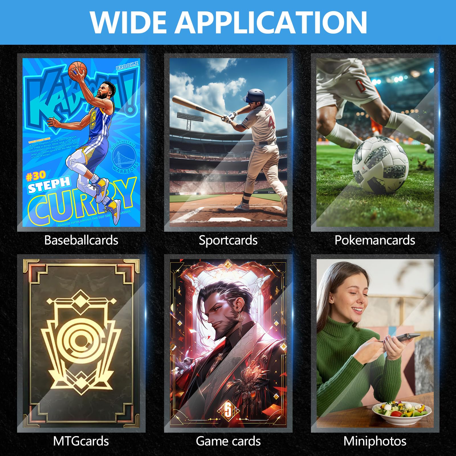 JIQEZNL MTG and Yugioh cards stay secure with snug openings and clear views.