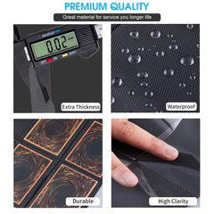 JIQEZNL premium clear plastic protects cards while showcasing artwork
