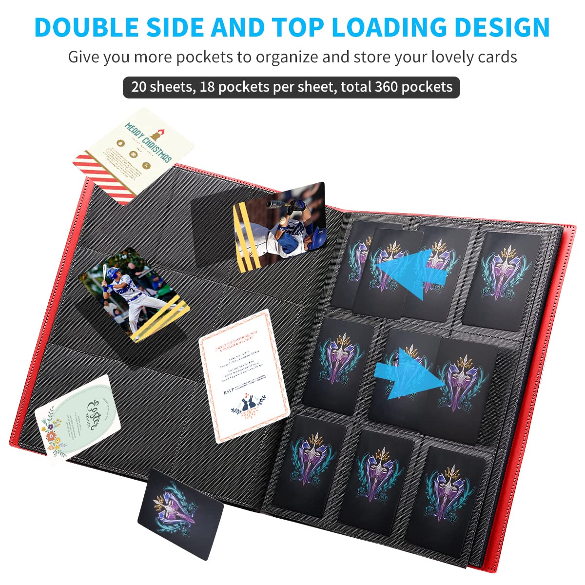 JIQEZNL side-loading design prevents card slips during browsing.
