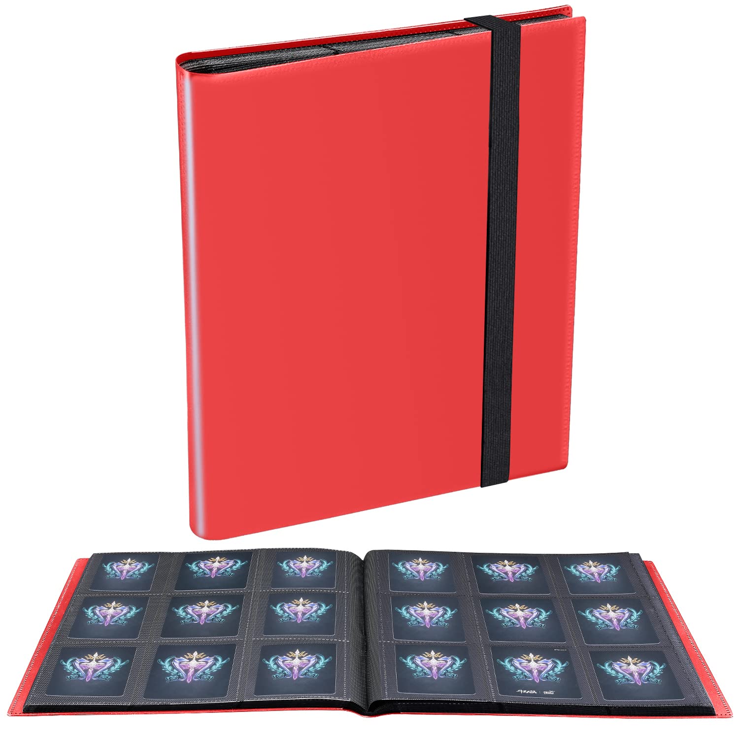 JIQEZNL binder front cover with rigidity protects collections and offers clear visibility.