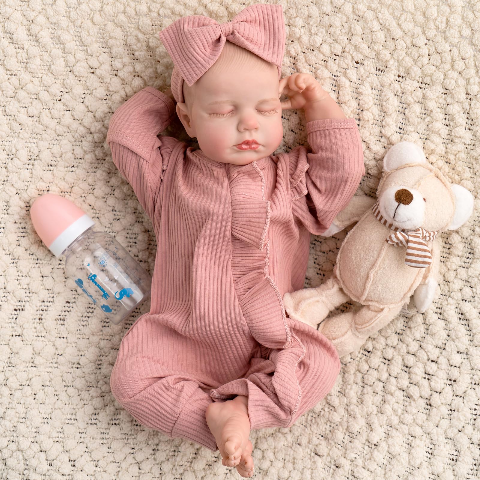 Jirachi reborn doll with peaceful sleeping face ideal for bedtime storytelling