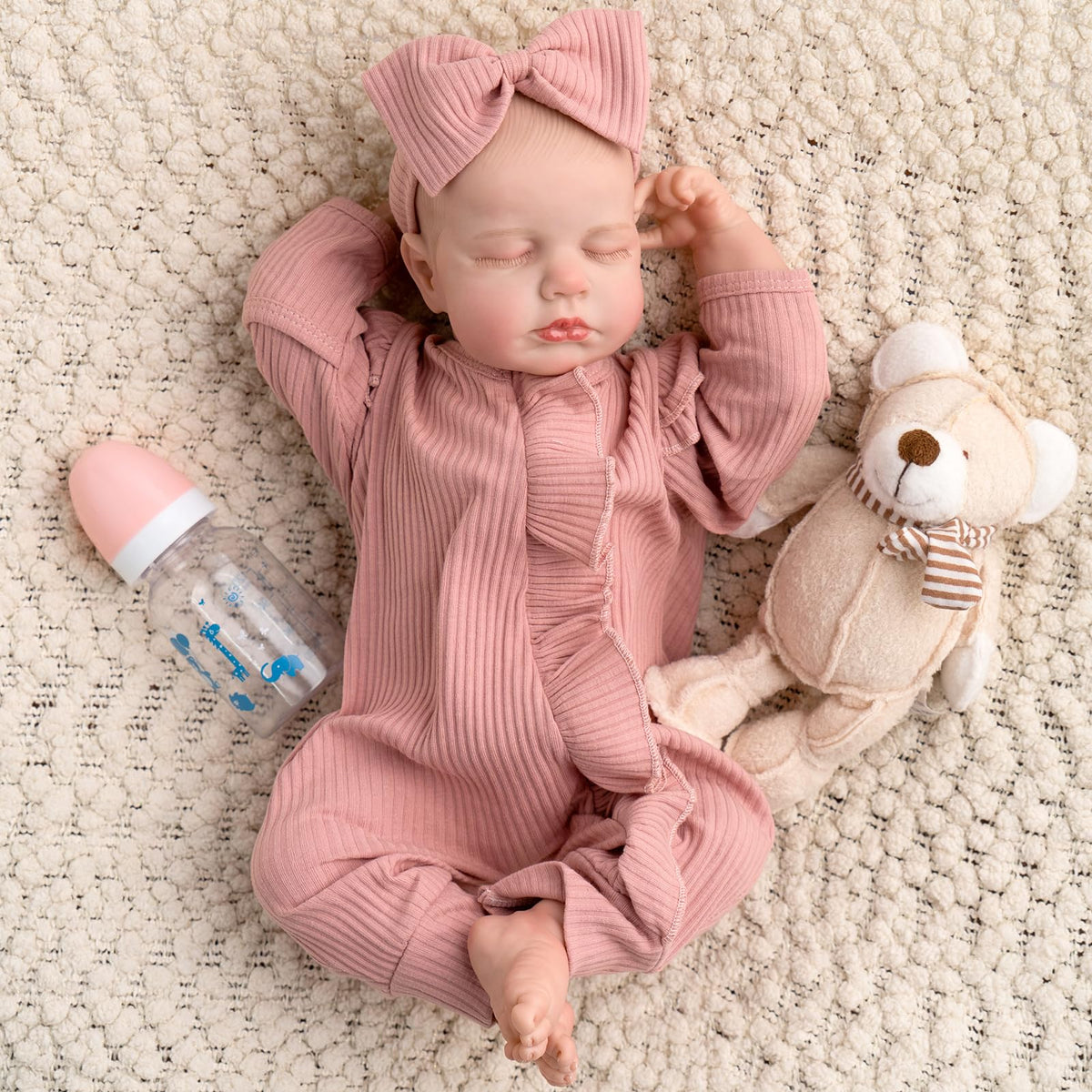 Jirachi reborn doll with peaceful sleeping face ideal for bedtime storytelling