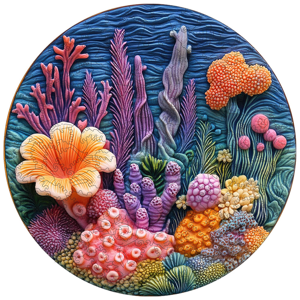 Jiroinlly seaweeds puzzle close-up highlights 200-piece design for family puzzle night