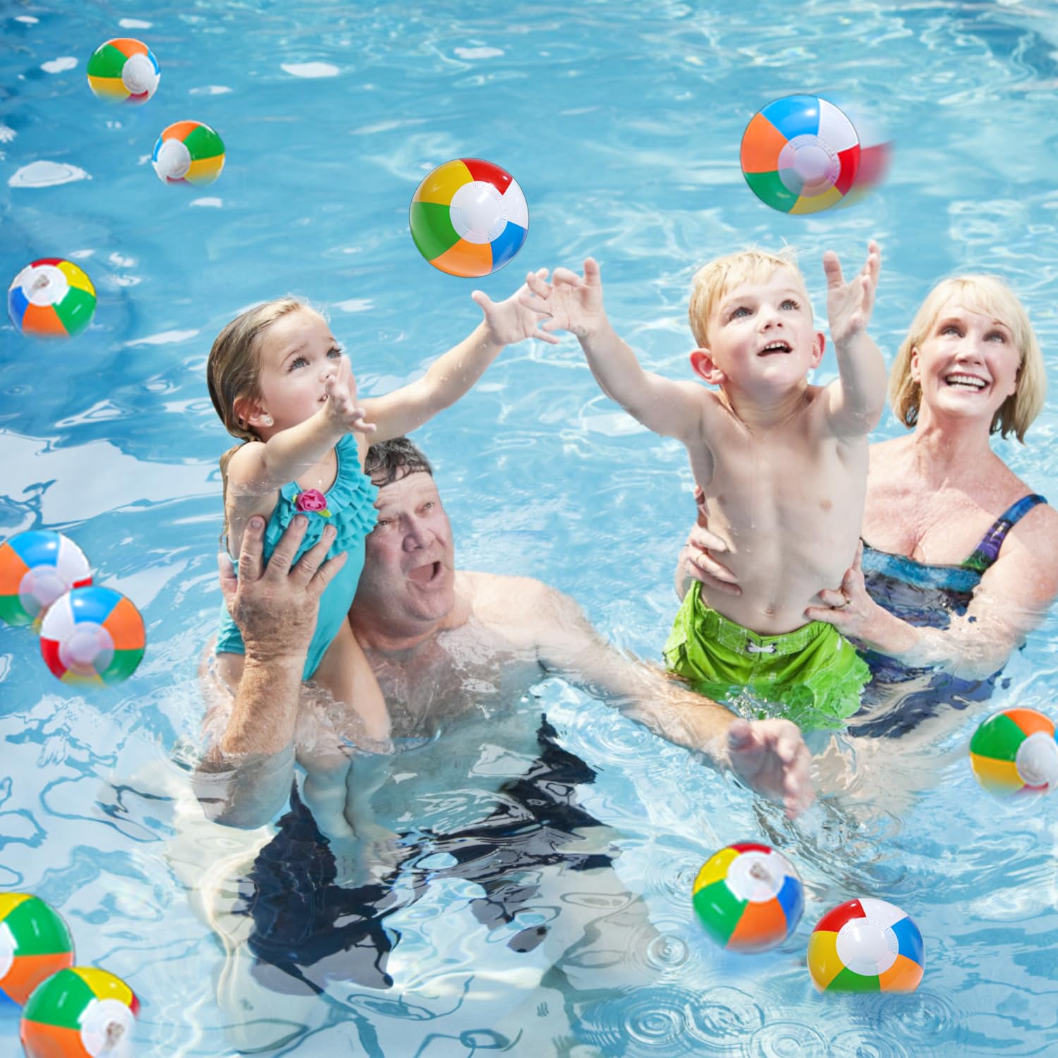 Jishi inflatable pool toy 8-in easy to inflate for quick fun.