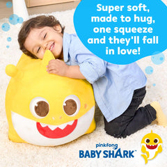 JITTERYGIT Baby Shark Bouncy Hopper close-up safety cover highlights soft, kid-friendly protection.