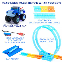 JITTERYGIT Outdoor and indoor play setup promotes active Blaze adventures.