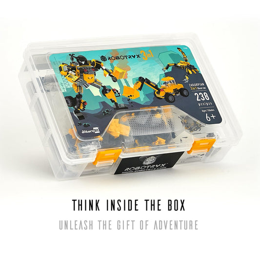 JITTERYGIT Robotryx glow-in-the-dark stickers glow on parts for night-time imaginative adventures