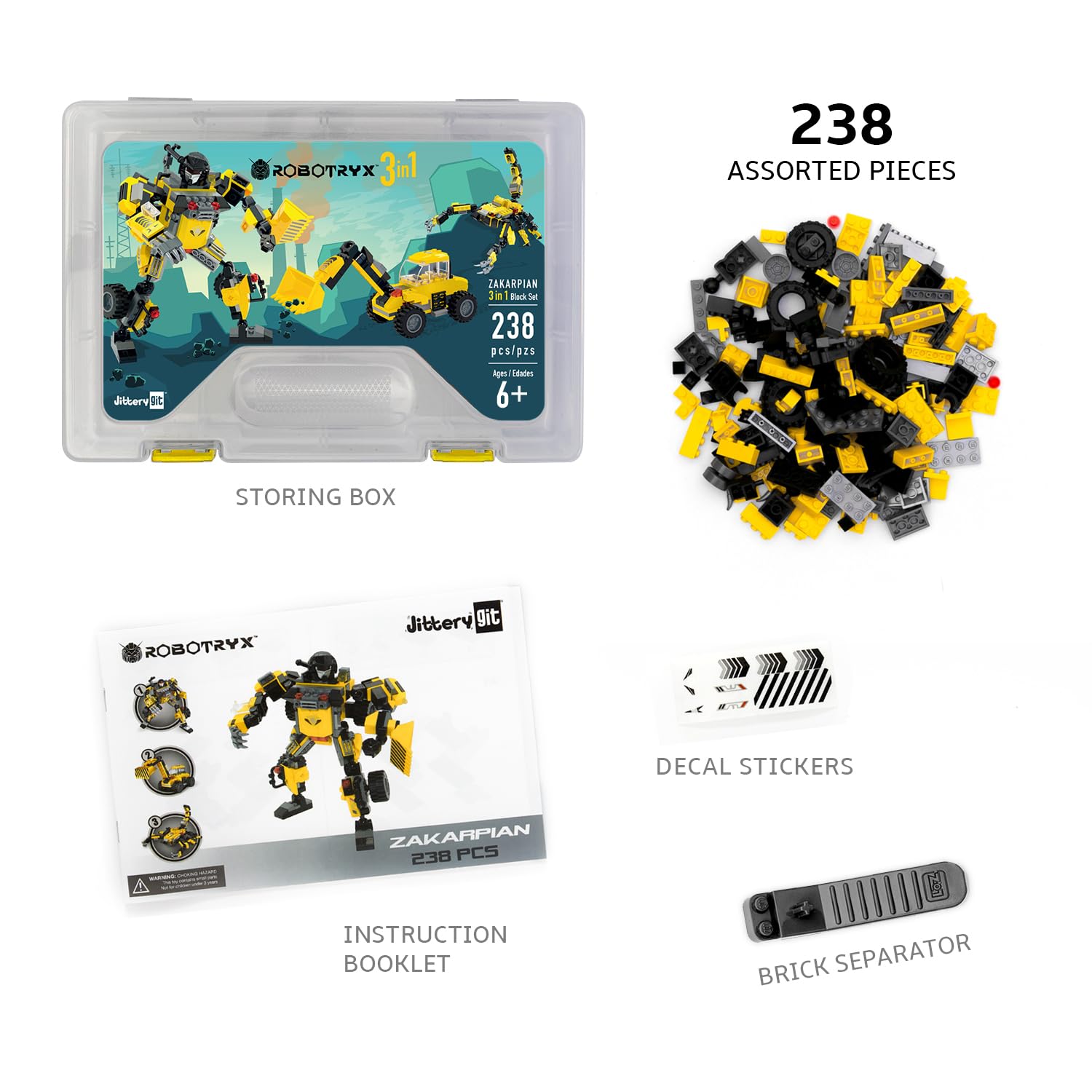JITTERYGIT Robotryx portable kit for on-the-go battles and builds