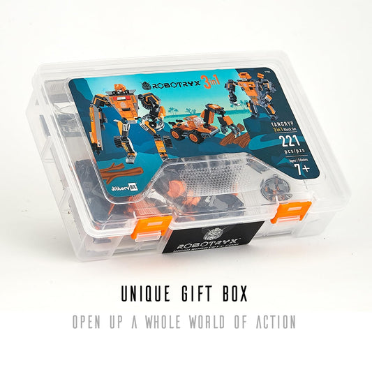 JITTERYGIT space mech robot assembly encourages creative STEM sessions.