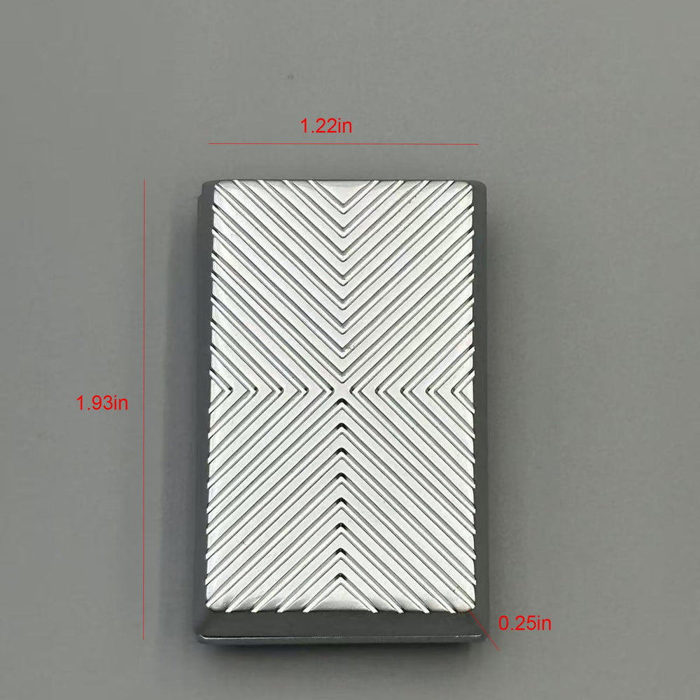 Jiuchuang Infinite EDC Fidget Slider closeup, tactile metal surface with satisfying clicks.