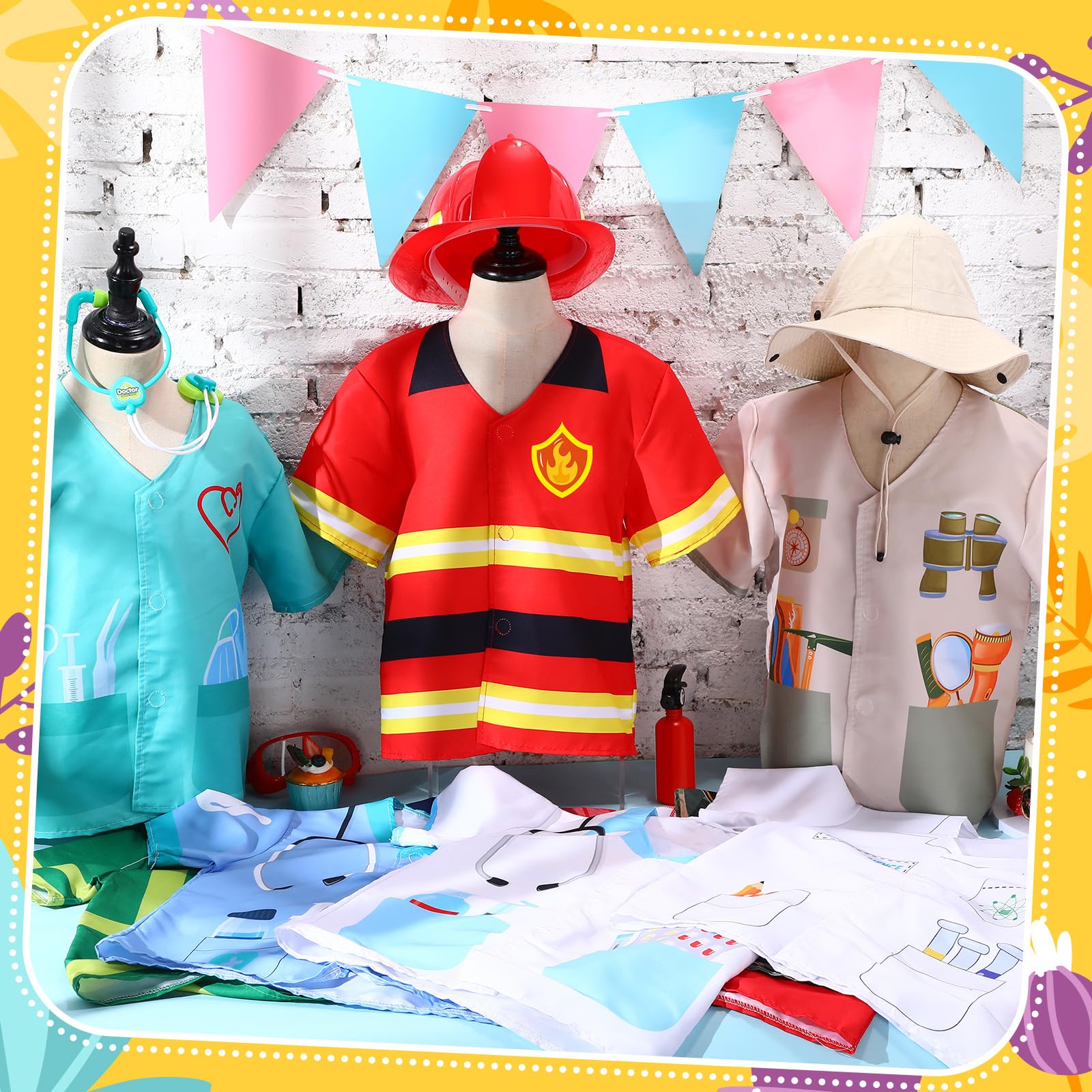 Jiuguva nurse costume supports caring play and teamwork in pretend clinic.