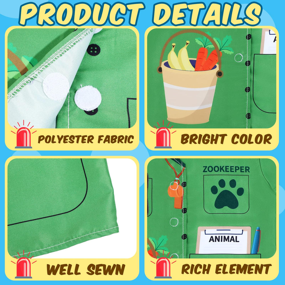 Jiuguva construction worker outfit supports pretend building and problem solving.