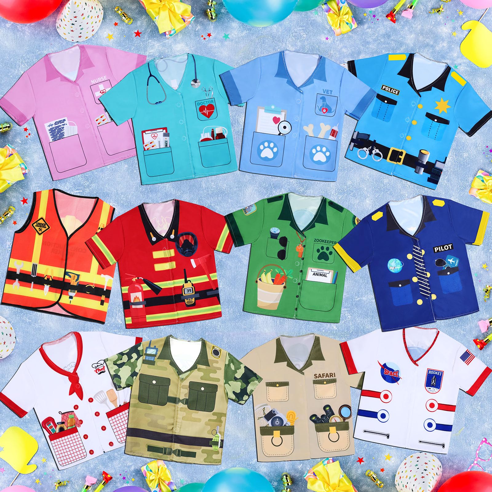 Jiuguva doctor costume ideal for caring role play and empathy.