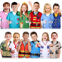 Jiuguva police costume for imaginative play and social interaction.