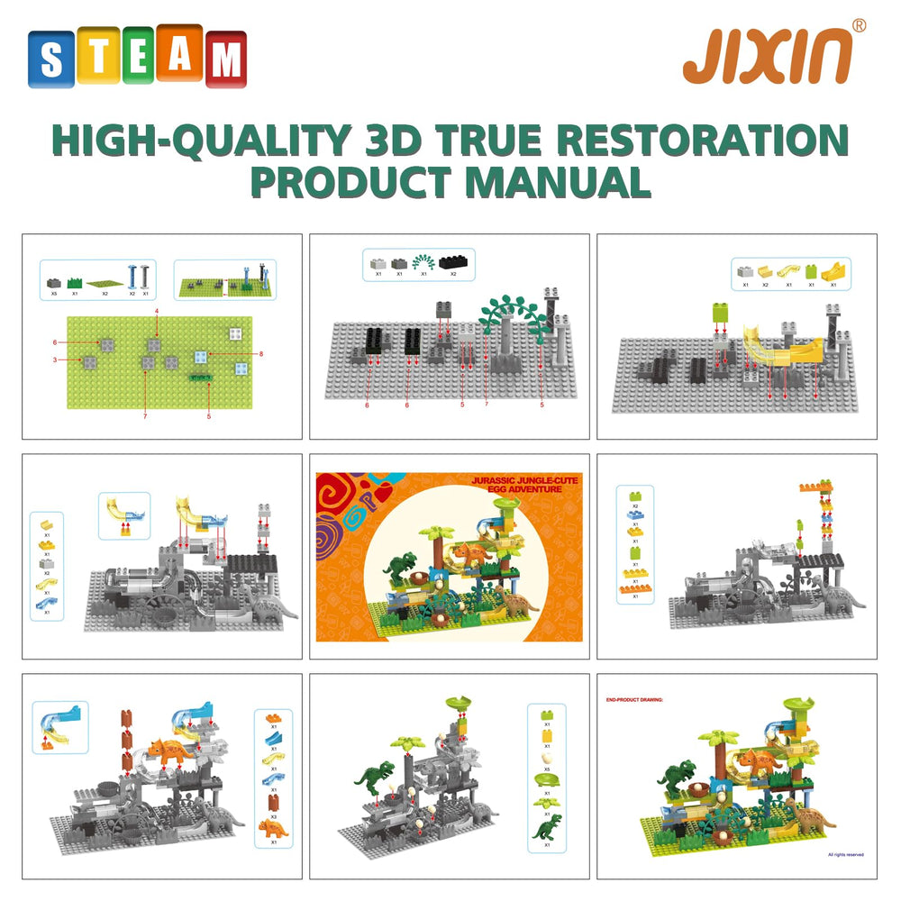 JIXIN marble track curves deliver smooth, satisfying marble slides and twists.