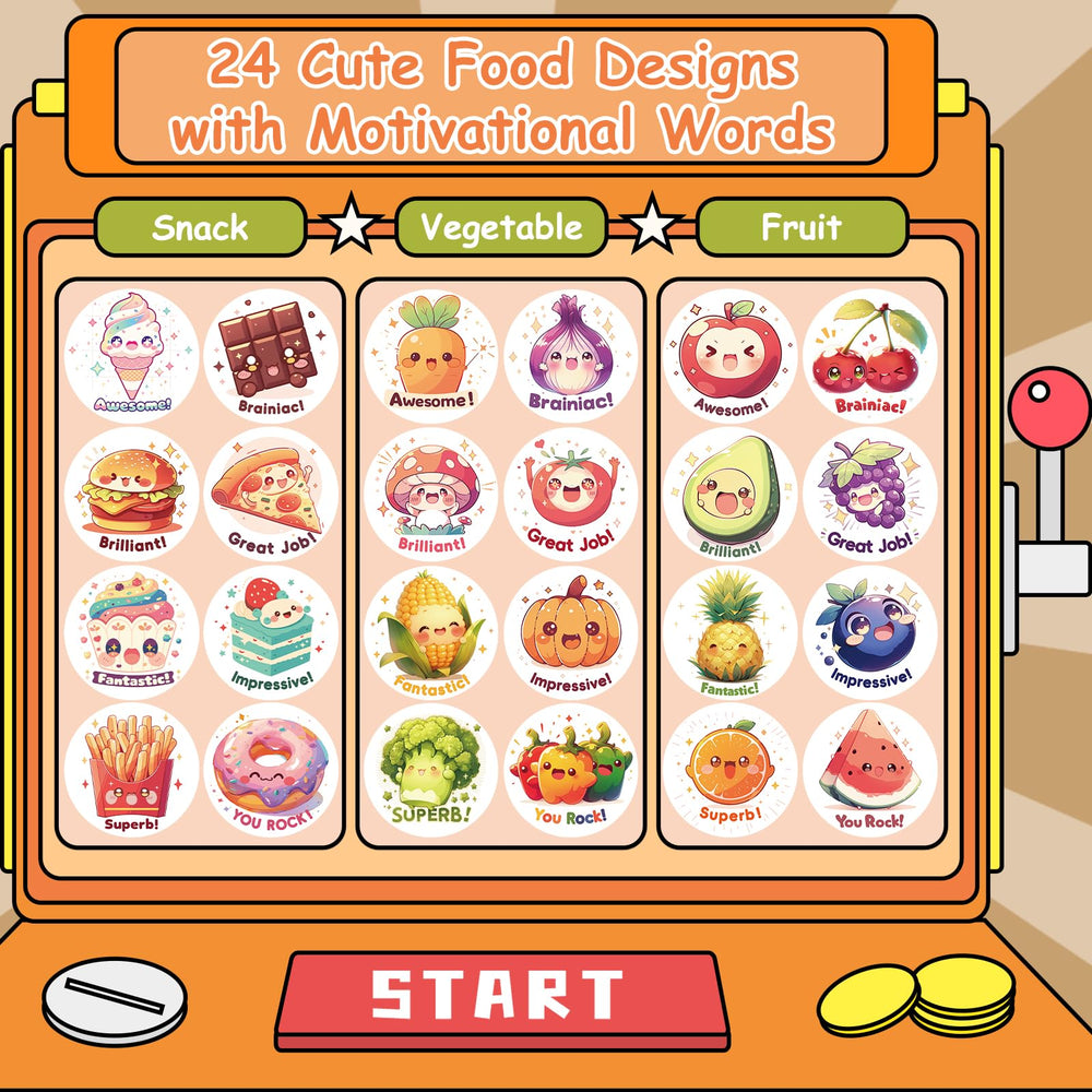 JIXZEN 3 Rolls Cute Food Stickers Pineapple design supports food recognition and playful arts projects