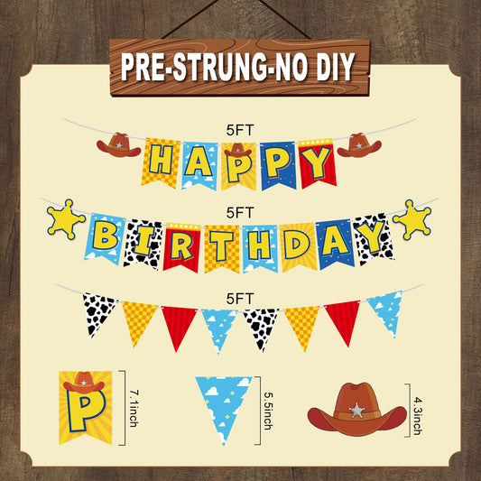 JIYUWATA ready-to-hang banner saves time for effortless party decorating.