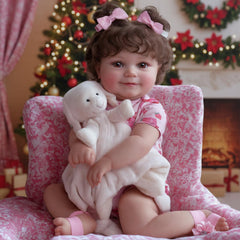 JIZHI baby doll features tiny wrinkled feet for authentic newborn charm.