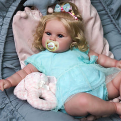 JIZHI doll in a seated pose ready for storytelling and photos.
