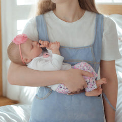 JIZHI 17-inch size fits newborn clothes for realistic dressing play.