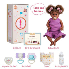 JIZHI Reborn 22in birth certificate keepsake for storytelling and gifting