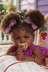 JIZHI Reborn 22in face close-up showing lifelike expression for nurturing pretend play