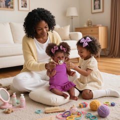 JIZHI Reborn 22in magnetic pacifier attached for interactive soothing play