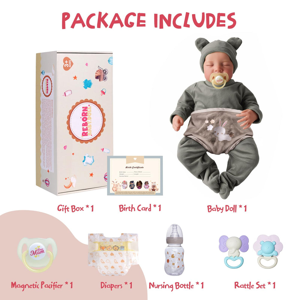 JIZHI soft vinyl reborn doll with cuddly, poseable body