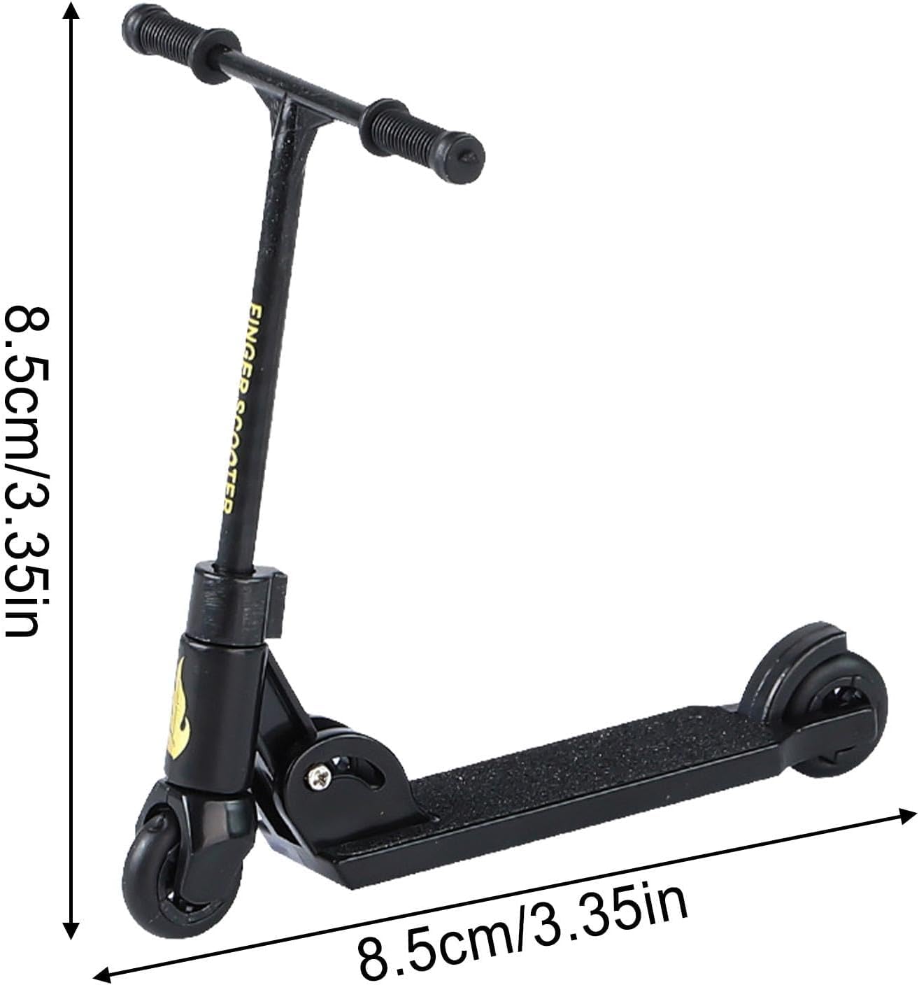Jizlan Finger Scooter compact design fits easily in small spaces.