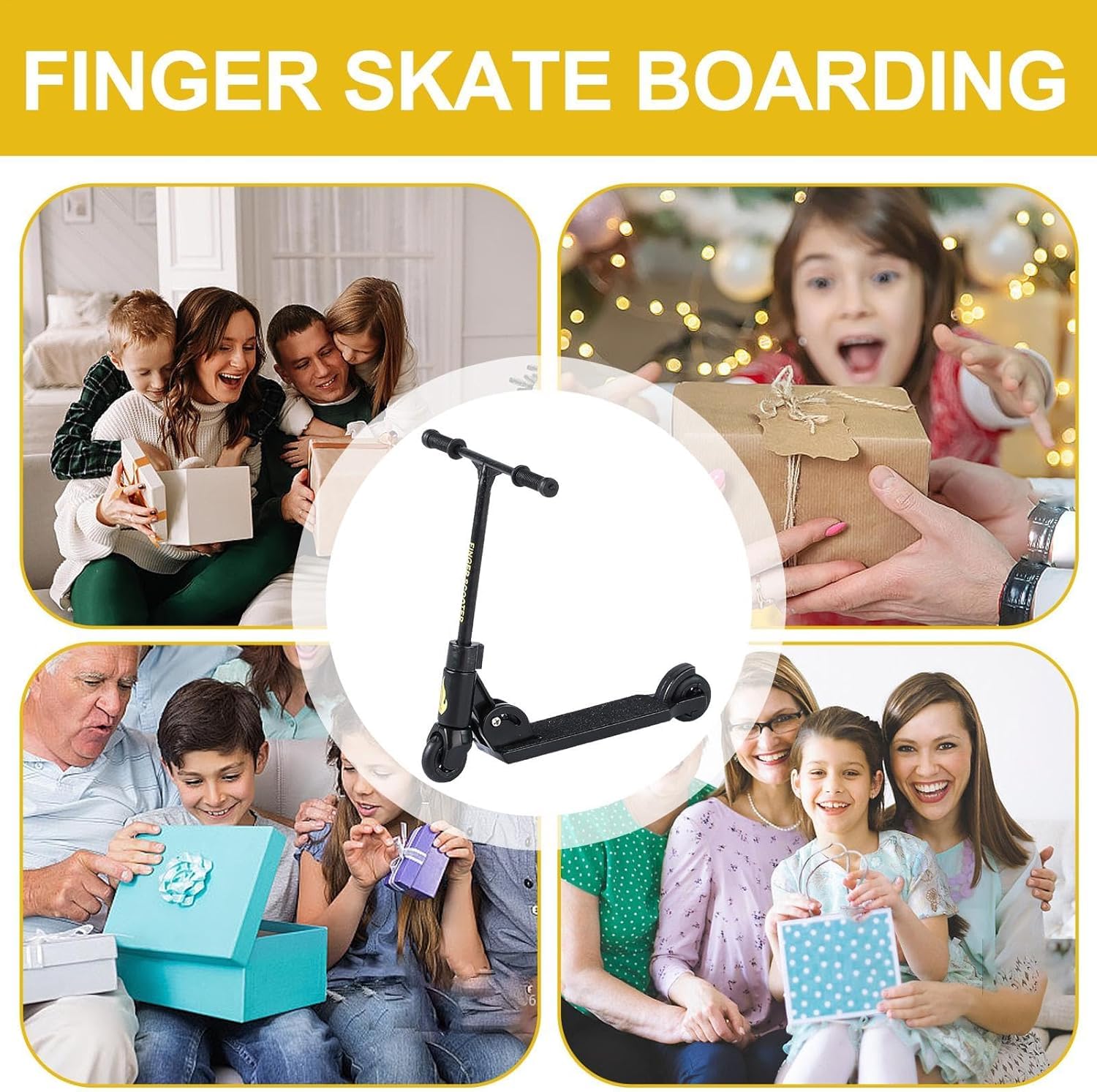 Jizlan Finger Scooter wheels roll smoothly for fluid finger skating sessions.