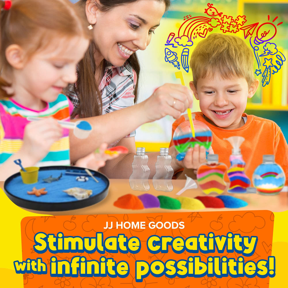 JJ CARE kid-safe craft sand suitable for ages 3 and up for sensory play