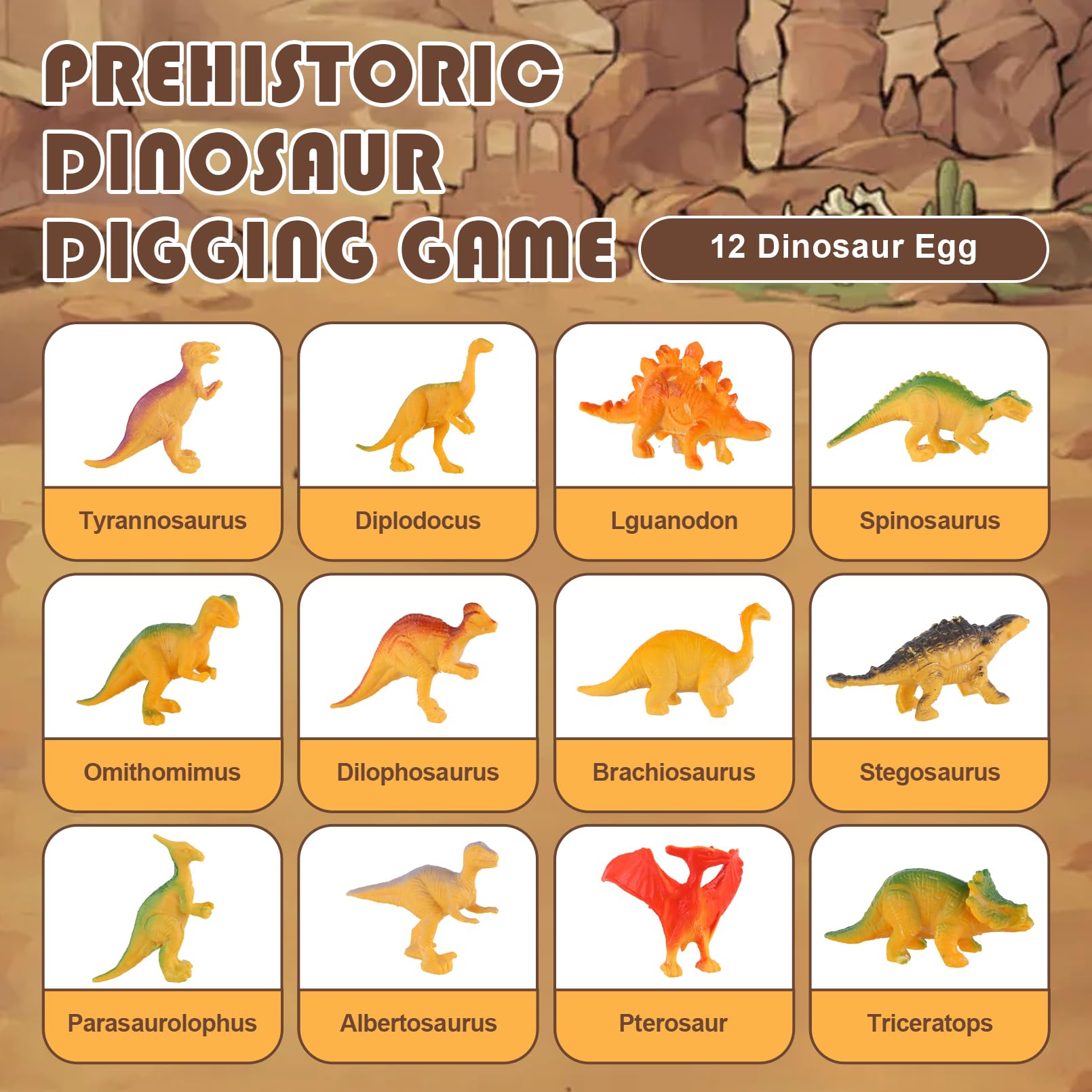 JJDNAVI dinosaur eggs learning cards: matching dinos to facts boosts curiosity
