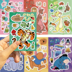 jjlin Winnie the Pooh stickers eight-patterns sheet for creative customization.